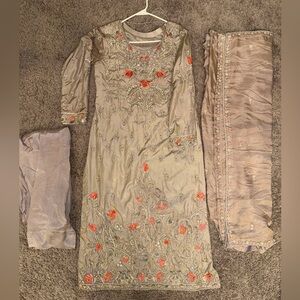 Pakistani Shalwar Kameez Dress 3 piece